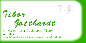 tibor gotthardt business card